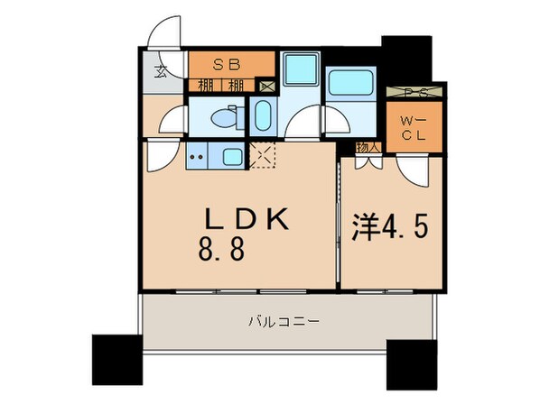 ローレルタワールネ浜松町の物件間取画像